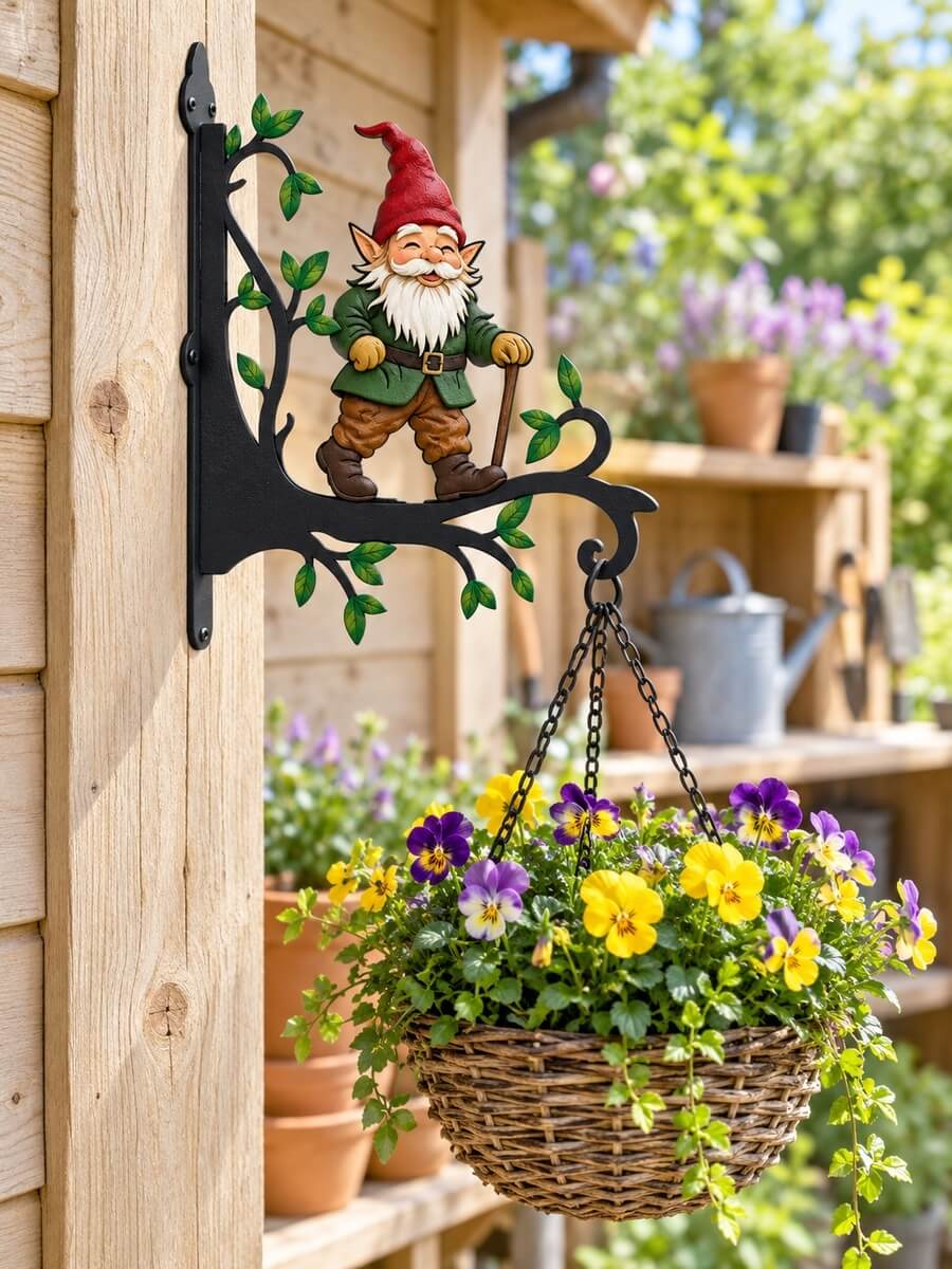 Hanging Basket Bracket Customer Photo