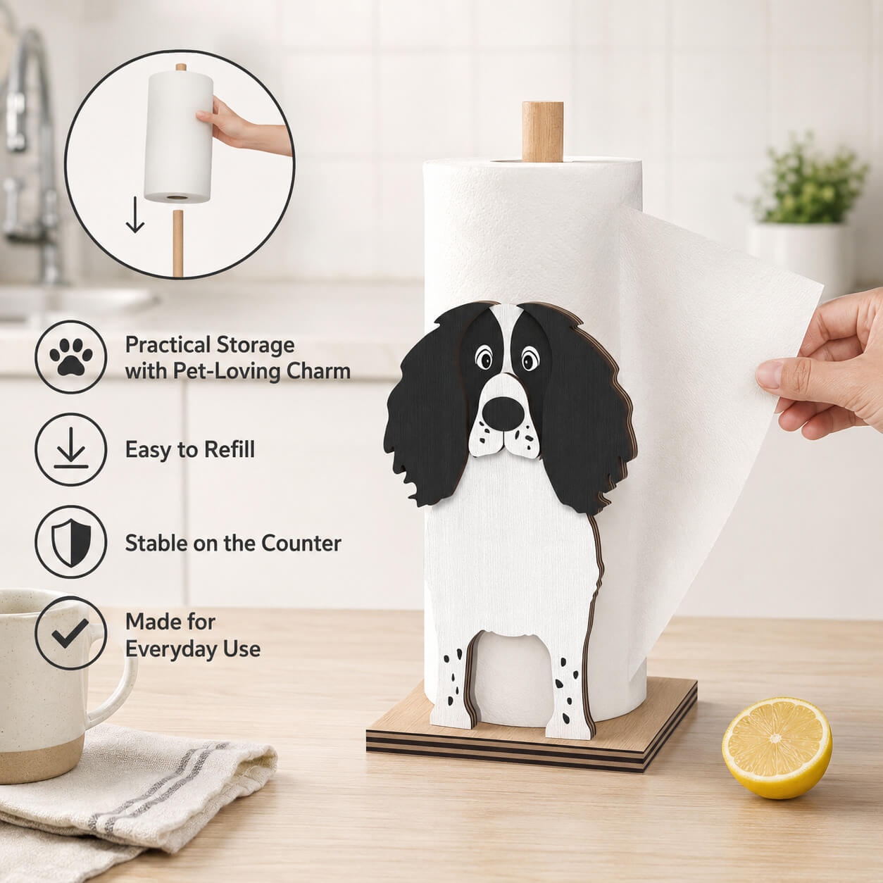 Paper Towel Holder Feature