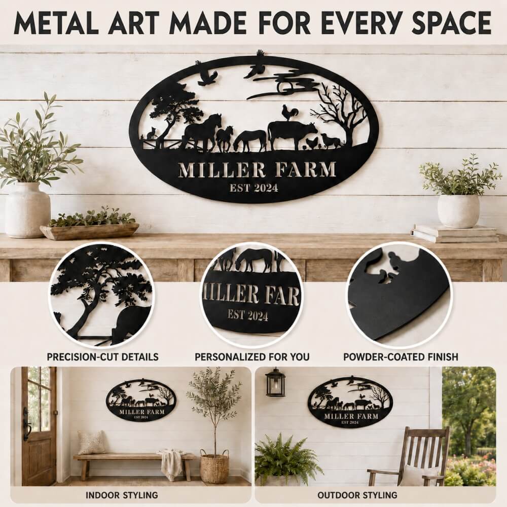 Personalized Metal Sign Feature