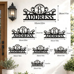 Personalized Initial Name Monogram metal wall sign displayed on the wall