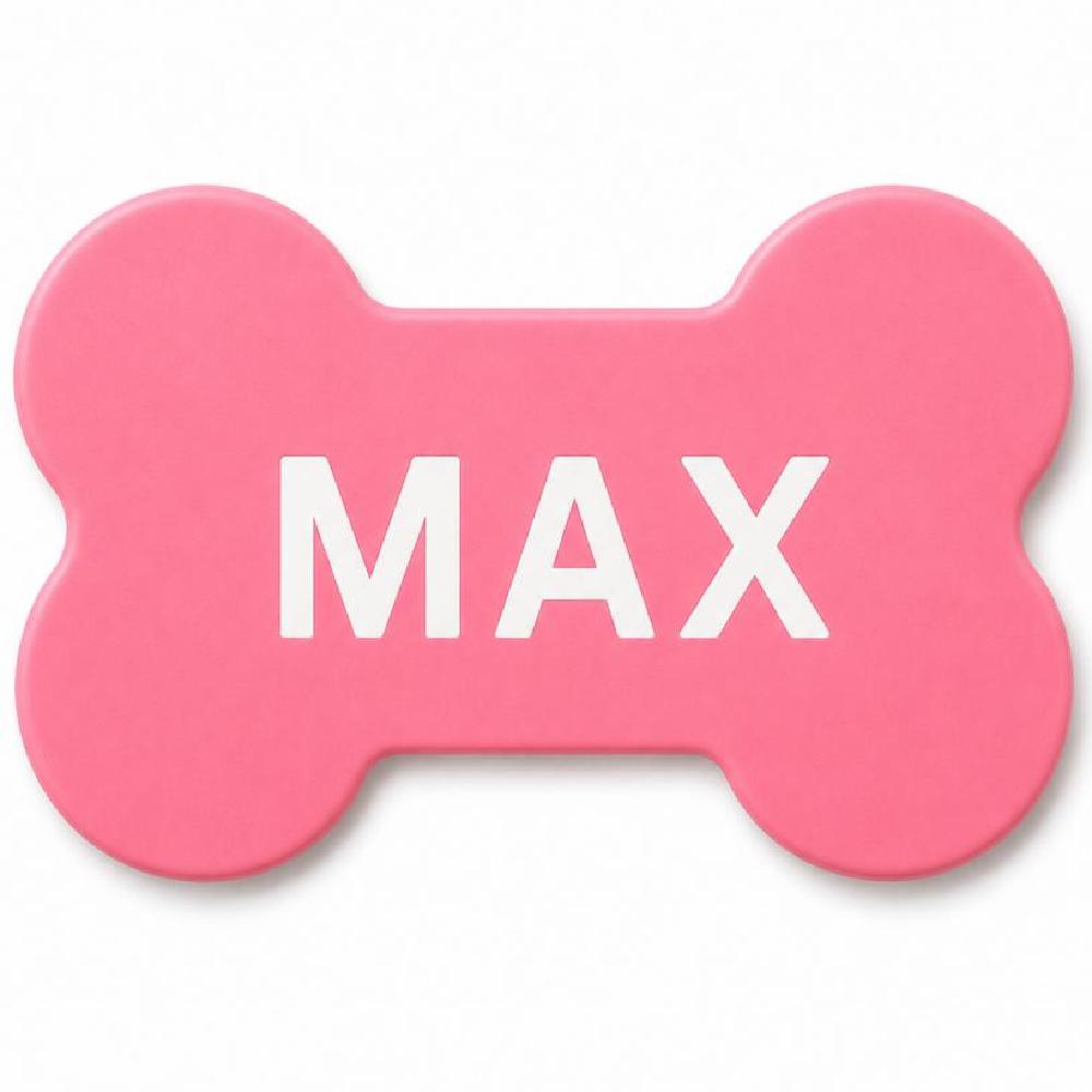Personalized pet name tag with custom name for dog and cat planters