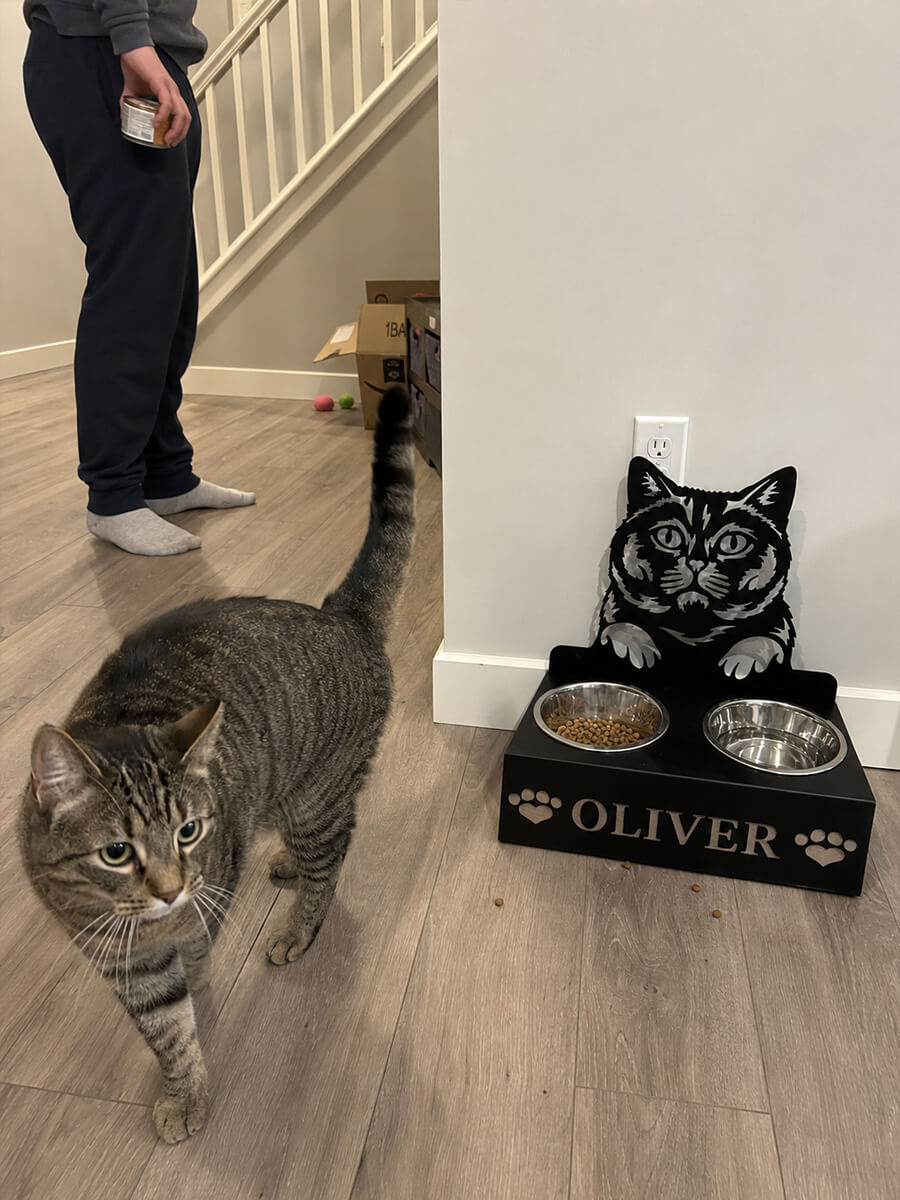 Pet Bowl Stand Customer Photo