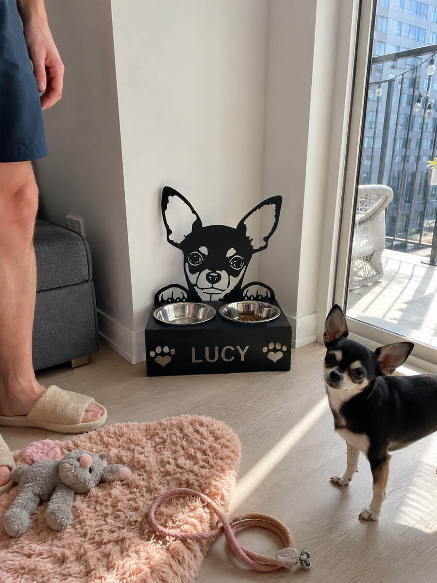 Pet Bowl Stand Customer Photo