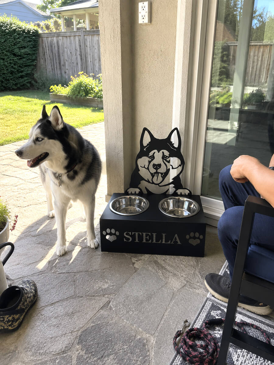 Pet Bowl Stand Customer Photo