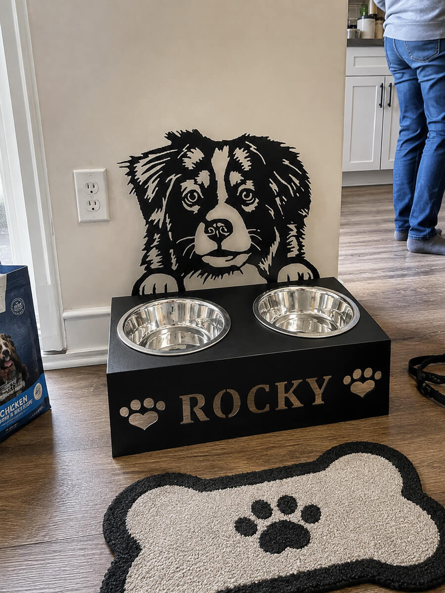 Pet Bowl Stand Customer Photo