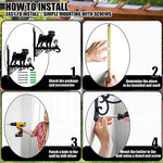 Pug metal hanging basket bracket mounted on outdoor wall for plant decoration