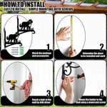 Saint bernard metal hanging basket bracket mounted on outdoor wall for plant decoration