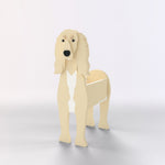 Full-body view of the Saluki dog planter