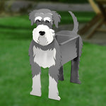 Full-body view of the Schnauzer dog planter
