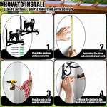 Shiba inu metal hanging basket bracket mounted on outdoor wall for plant decoration