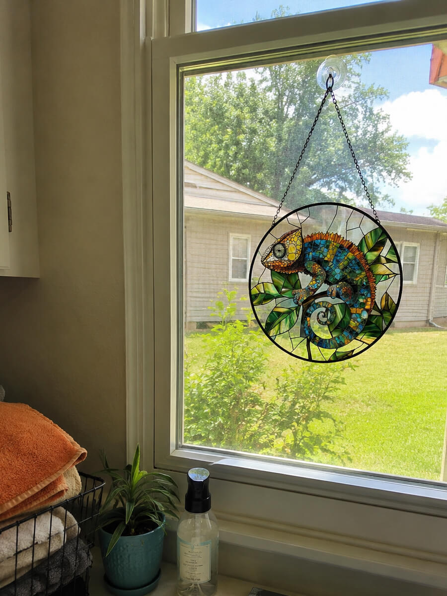 Stained Glass Suncatcher Customer Photo