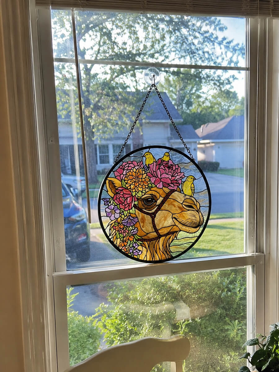 Stained Glass Suncatcher Customer Photo