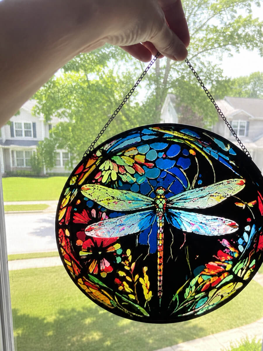 Stained Glass Suncatcher Customer Photo