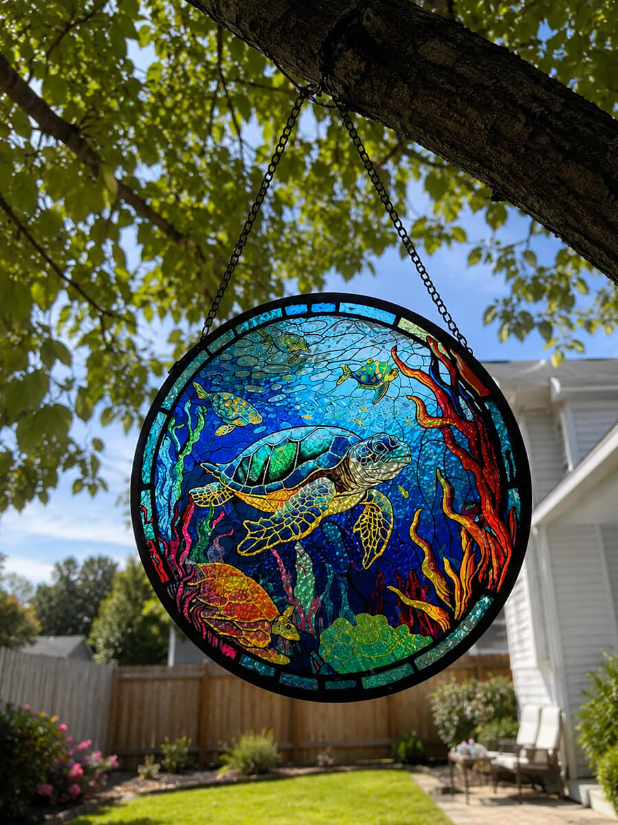 Stained Glass Suncatcher Customer Photo
