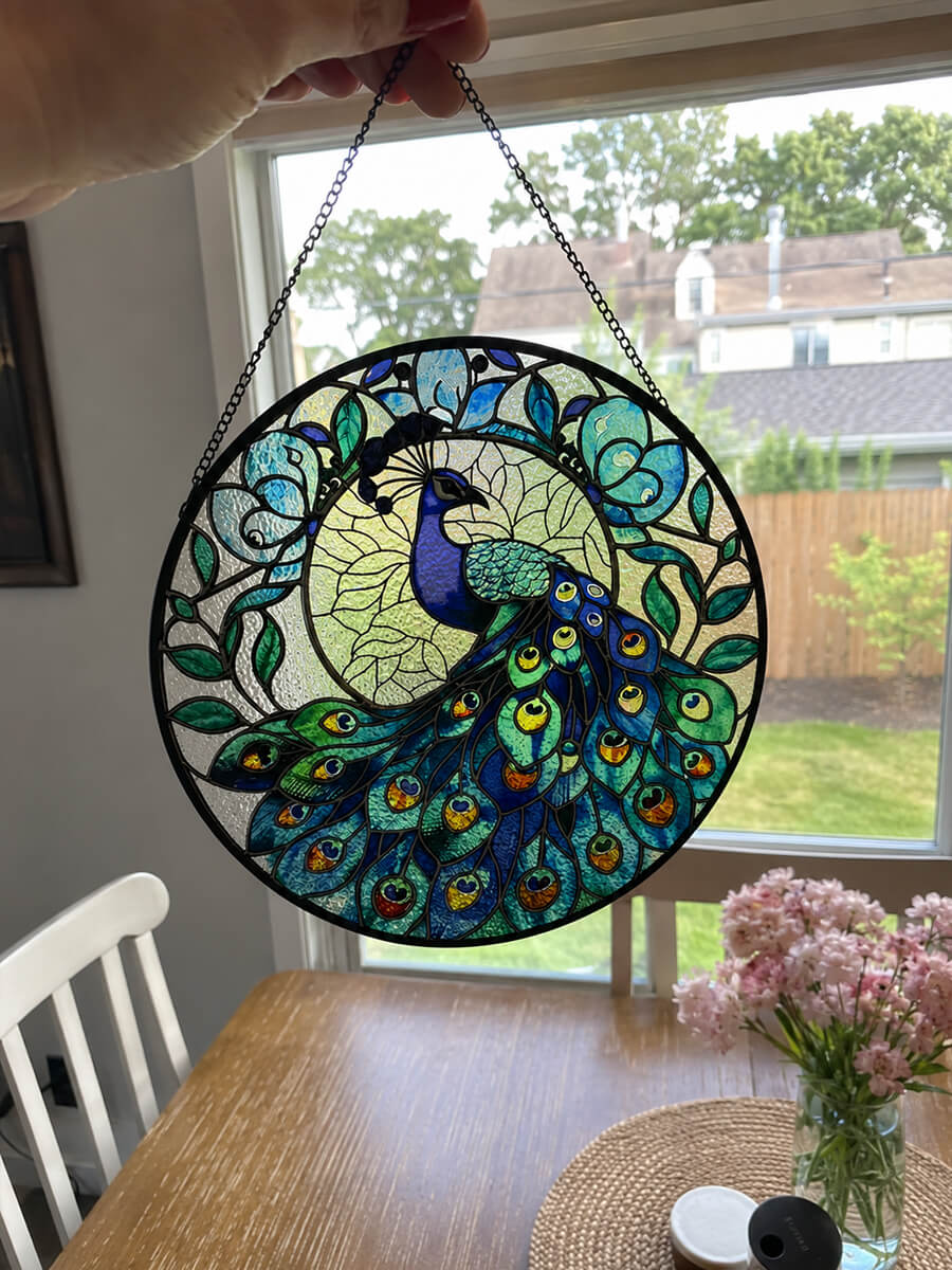 Stained Glass Suncatcher Customer Photo