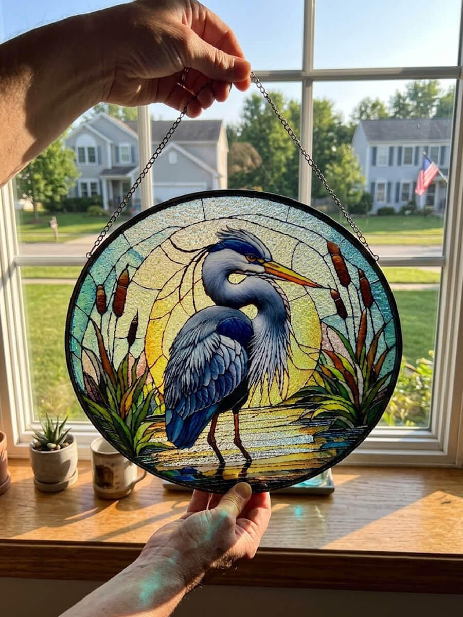 Stained Glass Suncatcher Customer Photo