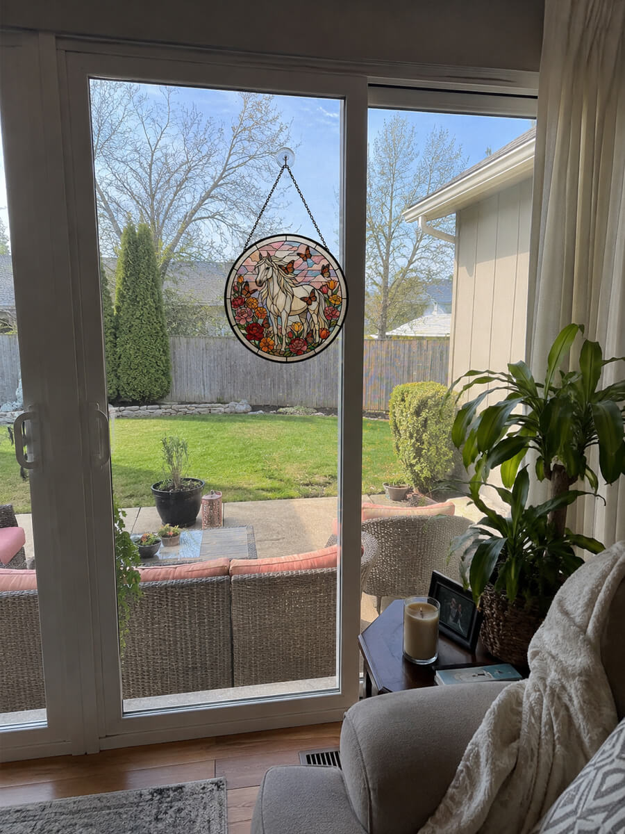 Stained Glass Suncatcher Customer Photo