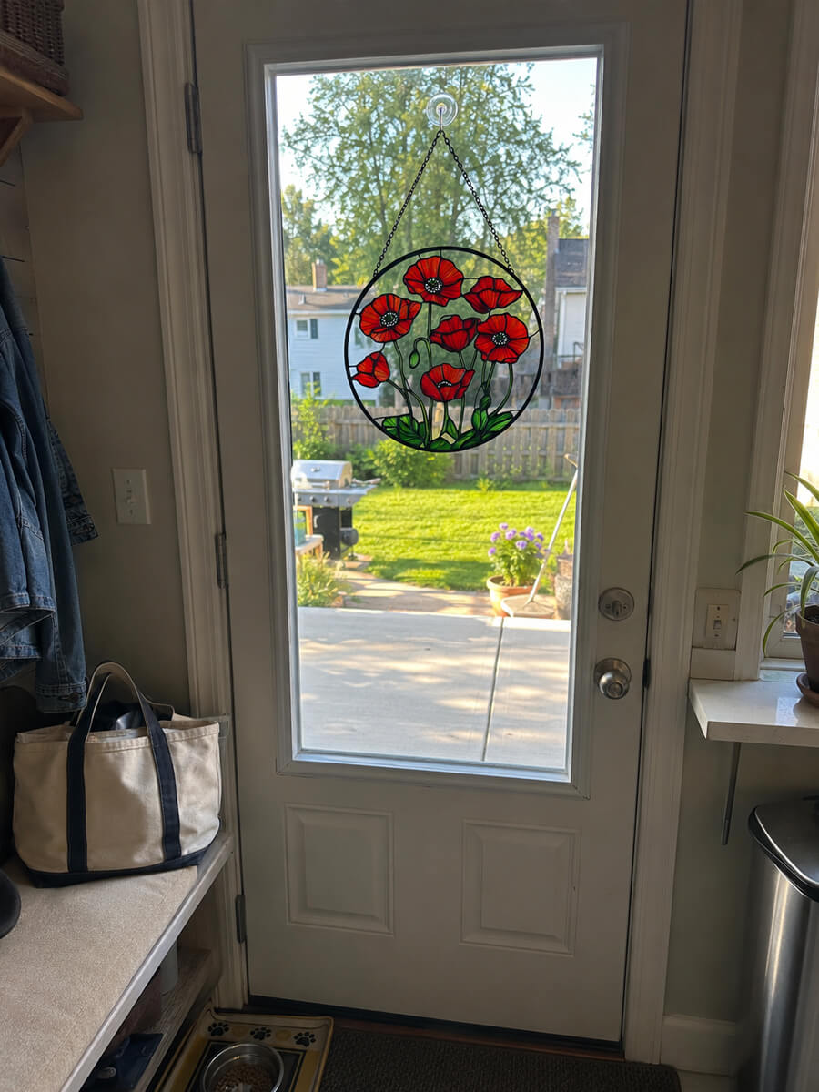 Stained Glass Suncatcher Customer Photo