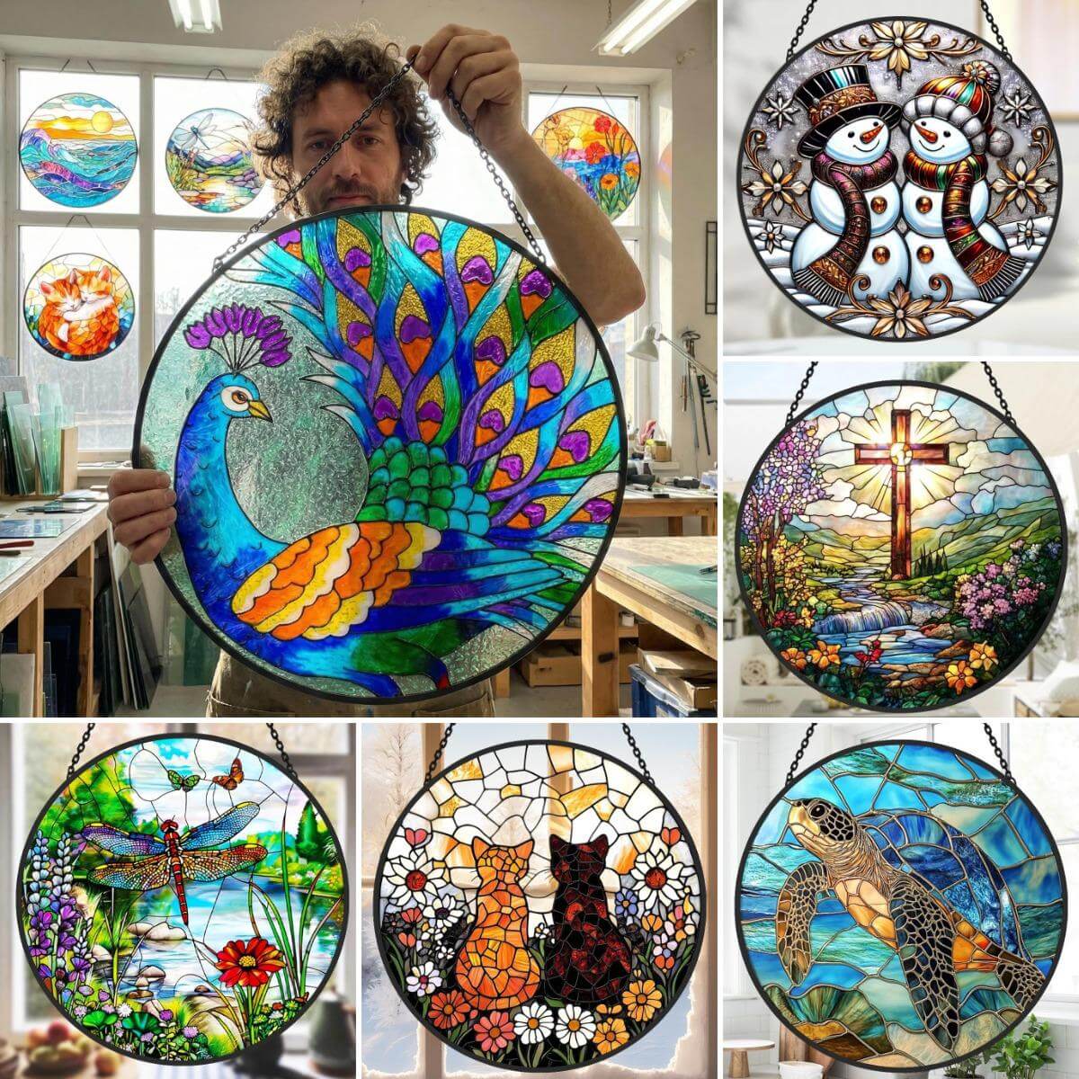 Stained Glass Suncatcher Feature