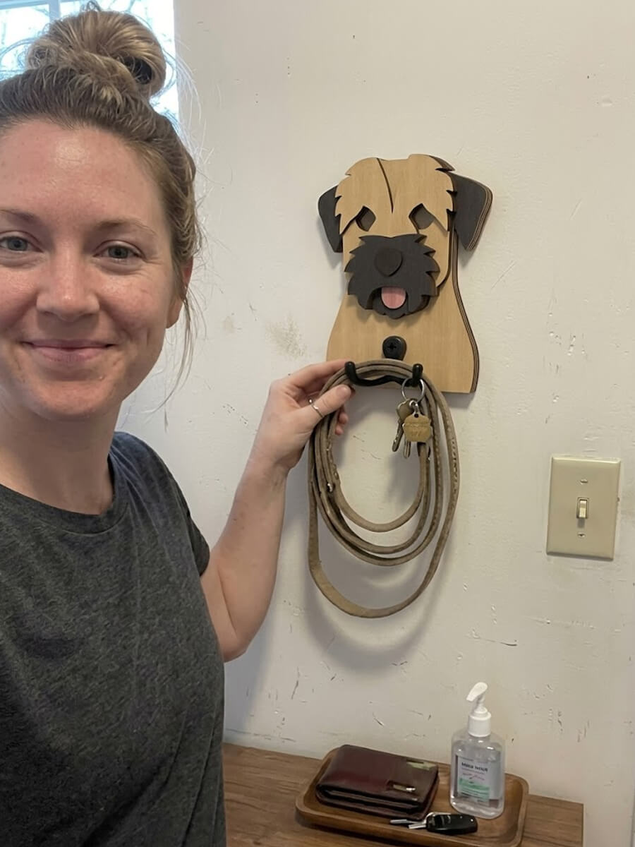 Wooden Hook Customer Photo