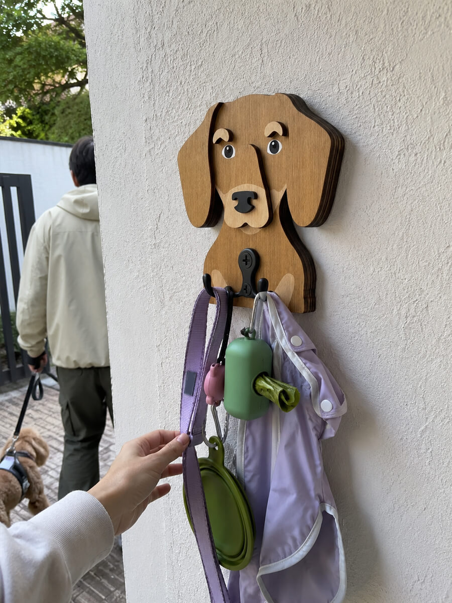 Wooden Hook Customer Photo