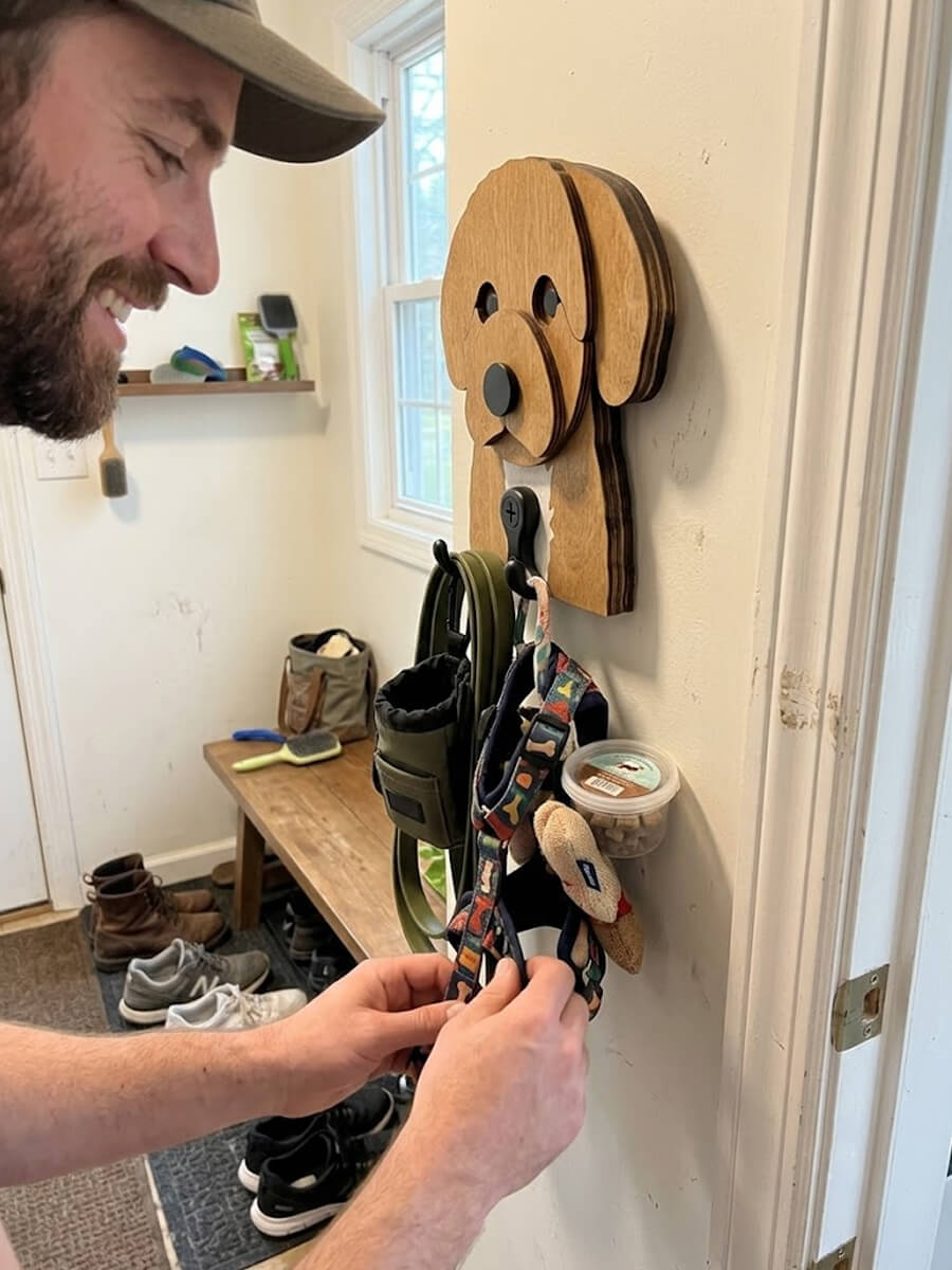 Wooden Hook Customer Photo
