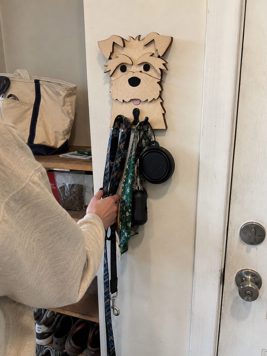 Wooden Hook Customer Photo
